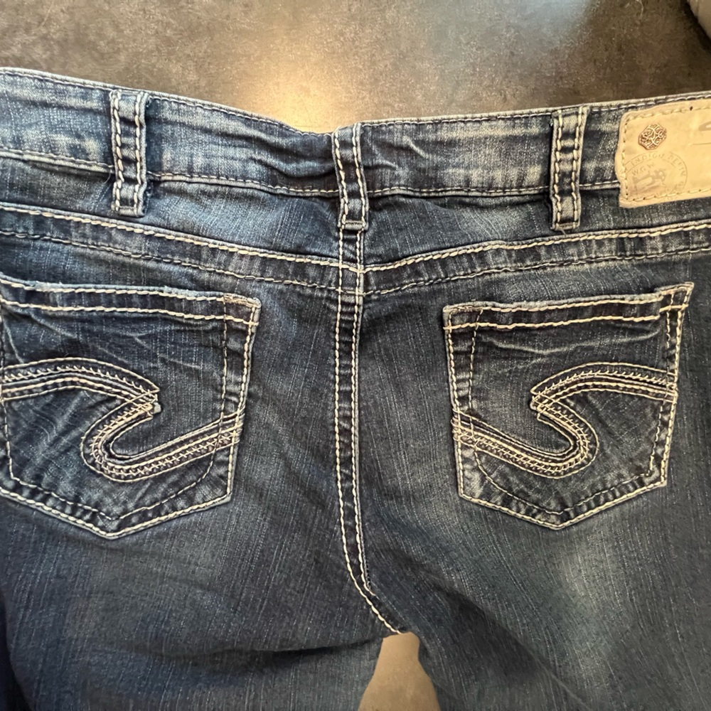 Silver jeans aiko mid slim boot used